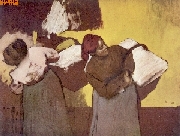 W�scherinnen mit W�sche nach Degas
